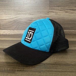 New NWT 1D One Direction Band Baseball Cap Hat Blue Black Quilted Adjustable
